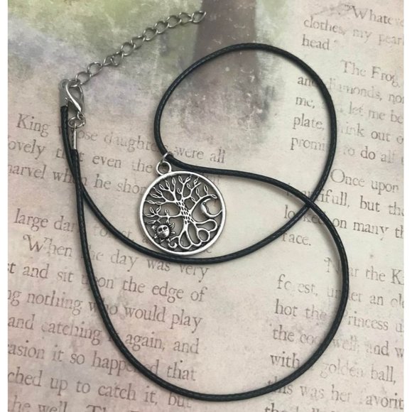 Celtic Tree of Life Celestial Sun Moon Pendant 17” - Picture 2 of 7